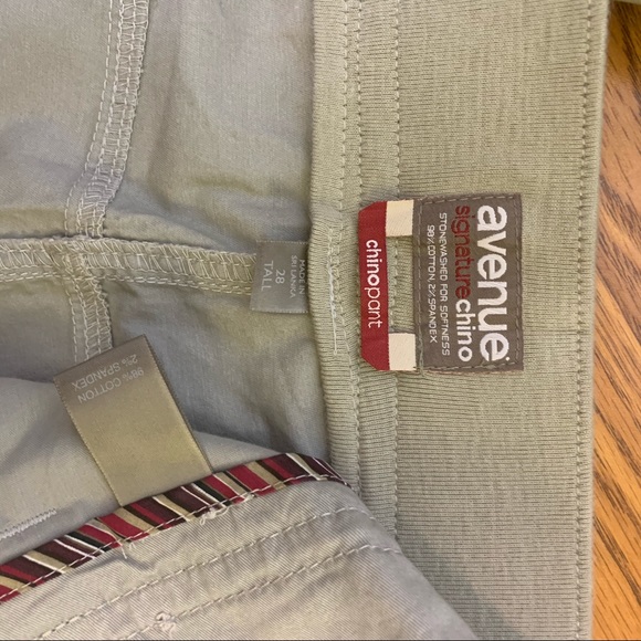 Avenue Sighature Chino NWOT Pants Size 28 Tall - Picture 7 of 7